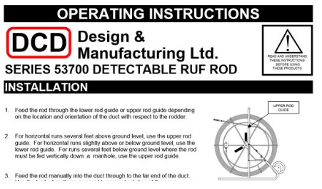 DCD Design Products - Detectable Ruf Rod - 5/16 Diameter Series 53700